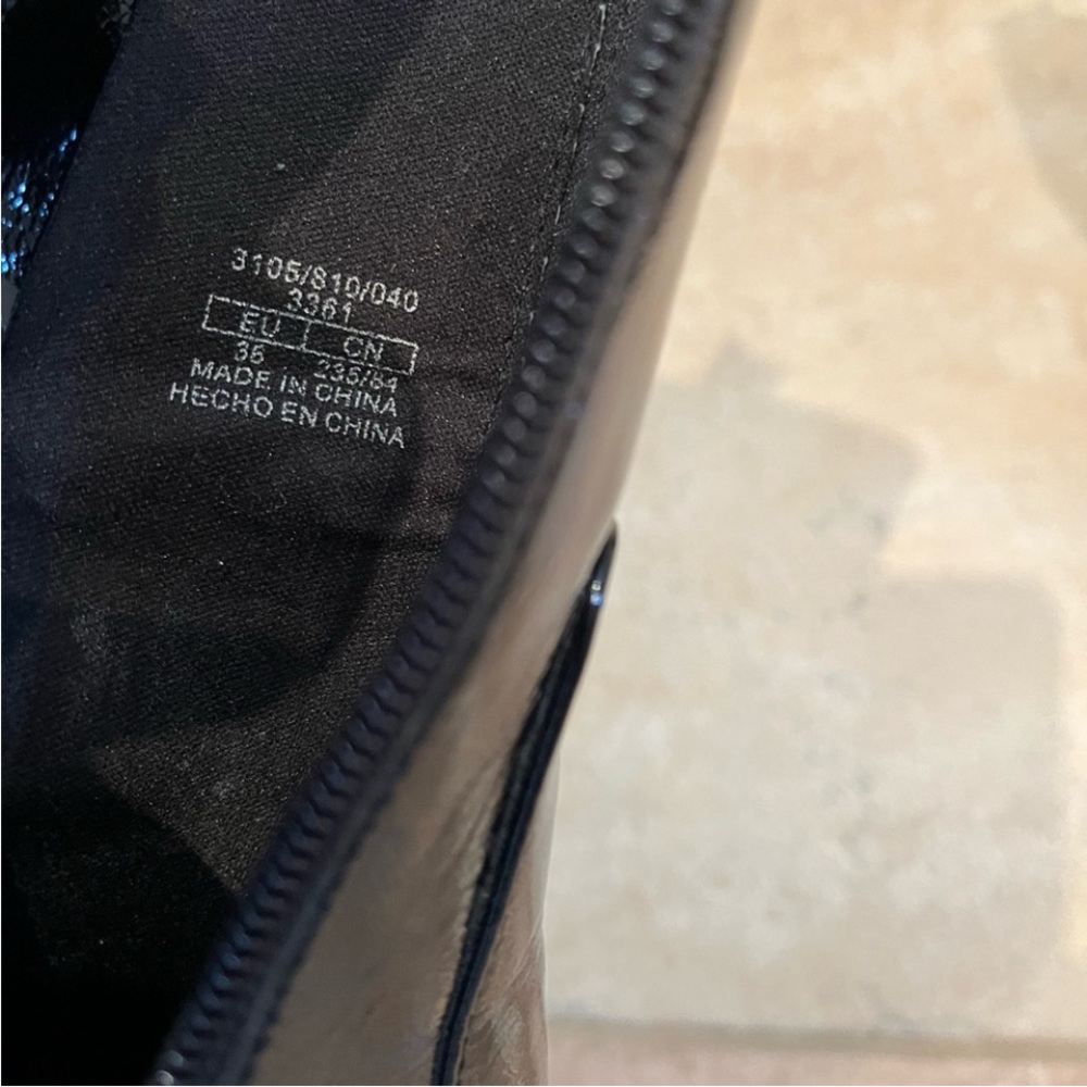 NWOT - Never worn Zara Glossy Black Heeled Boots - Picture 5 of 6